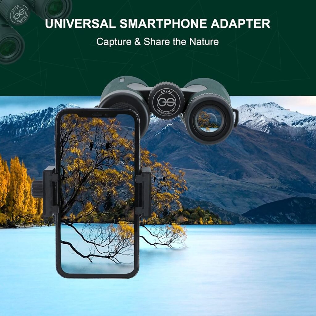 12X50 Professional HD Binoculars for Adults with Phone Adapter, High Power Binoculars with BaK4 prisms, Super Bright Lightweight  Waterproof Binoculars Perfect for Bird Watching, Hunting, Stargazing