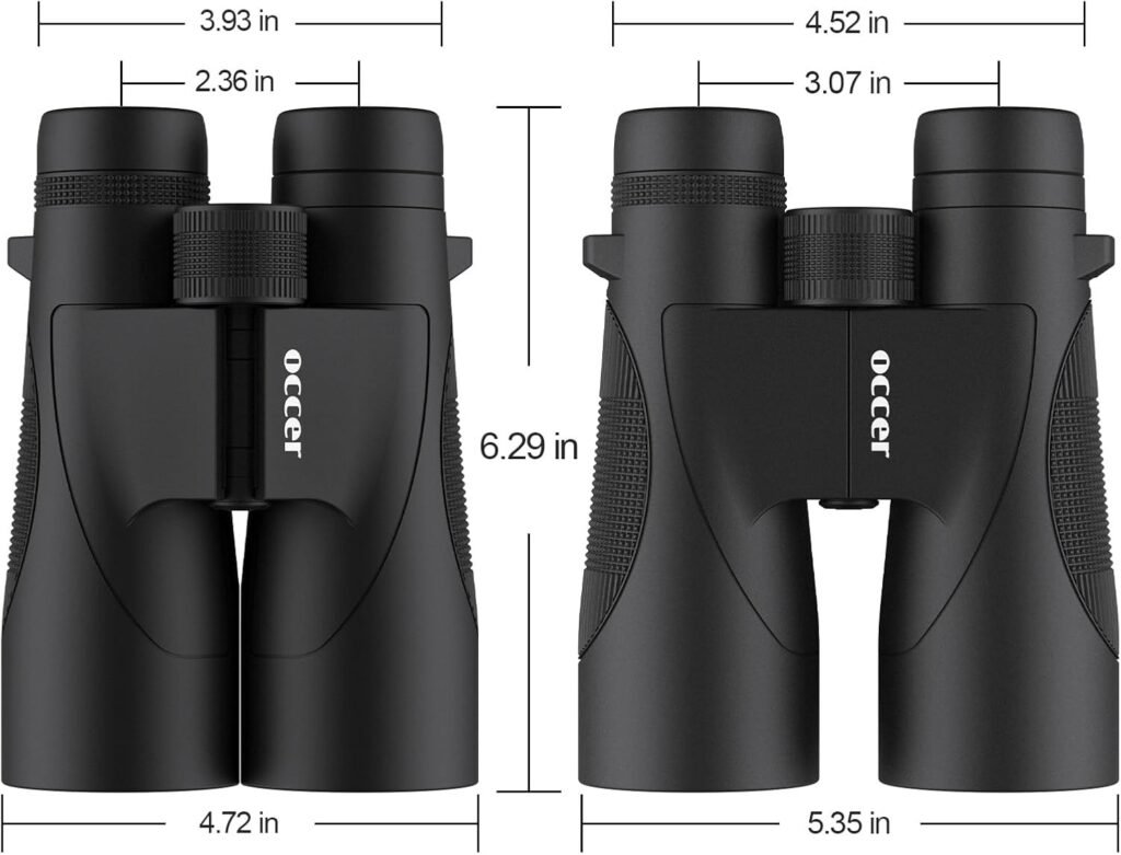 occer 12x50 Bird Watching Binoculars for Adults - HD High Powered Binoculars with Clear Vision - Easy Focus Binoculars with Long Range for Hunting Hiking Travel Cruise Trip Concert Stargazing